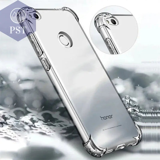 Clear Anti-knock Fundas for Huawei P8 lite 2017 P10 P20 P30 lite P30 Pro Honor 6X 7X 8X 8C 8S 8A 9 10 Mate 10 20 lite Cover case - PST PS Tradings  PST PS Tradings