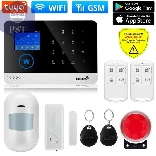 DIY W2B PG103 Alarm Sensor for Home Burglar Security 433MHz WiFi GSM Alarm System Wireless Tuya Smart House App Control - PST PS Tradings