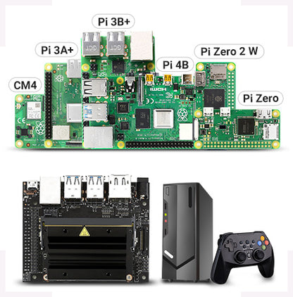 7 Zoll QLED kapazitiver Touchscreen für RPI Raspberry Pi 3 Modell B 3B 4 5 Zero 2 W Zubehör Display Monitor Starter Kit