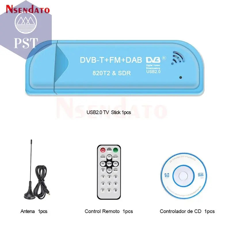 Digital RTL2832U & R820T2 USB2.0 Smart DVB-T SDR TV Stick Tuner DVB-T+FM+DAB RTL SDR TV Receiver Dongle With Antenna For windows       PST PS Tradings