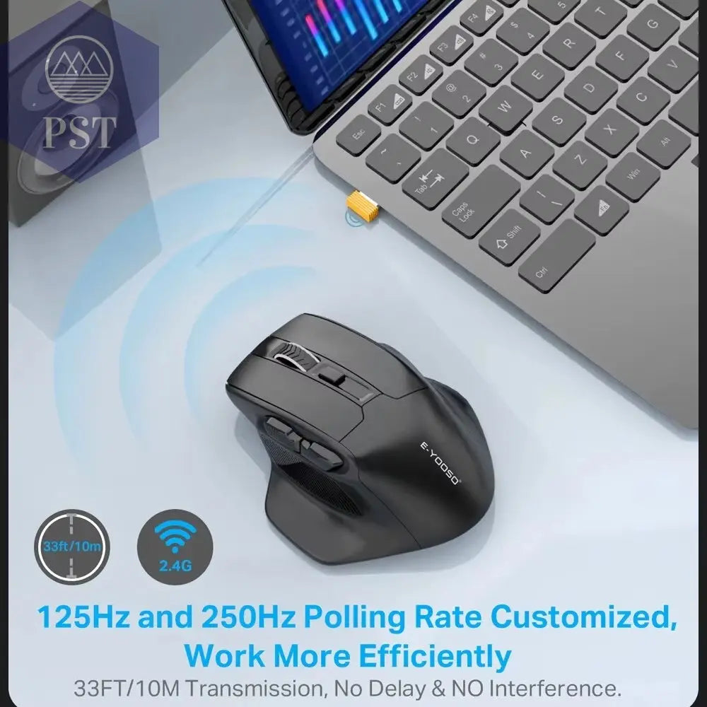 E-YOOSO X-31 USB 2,4G Drahtlose Gaming Maus 4800Dpi 5 Tasten Computer PC Mouse Gamer PST PS Tradings  PST PS Tradings  PST PS Tradings