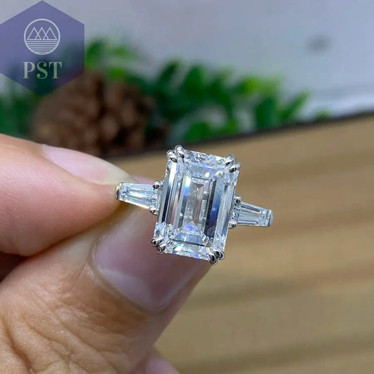 Edelstein Ring aus 14K Weißgold - 4.5 Karat PST PS Tradings  PST PS Tradings  PST PS Tradings Edelstein Ring aus 14K Weißgold - 4.5 Karat