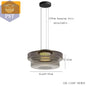 Elegante Glas-Chandelier für modernes Wohnen PST PS Tradings  PST PS Tradings 2-tier-smoke-grey-L-natural-light PST PS Tradings
