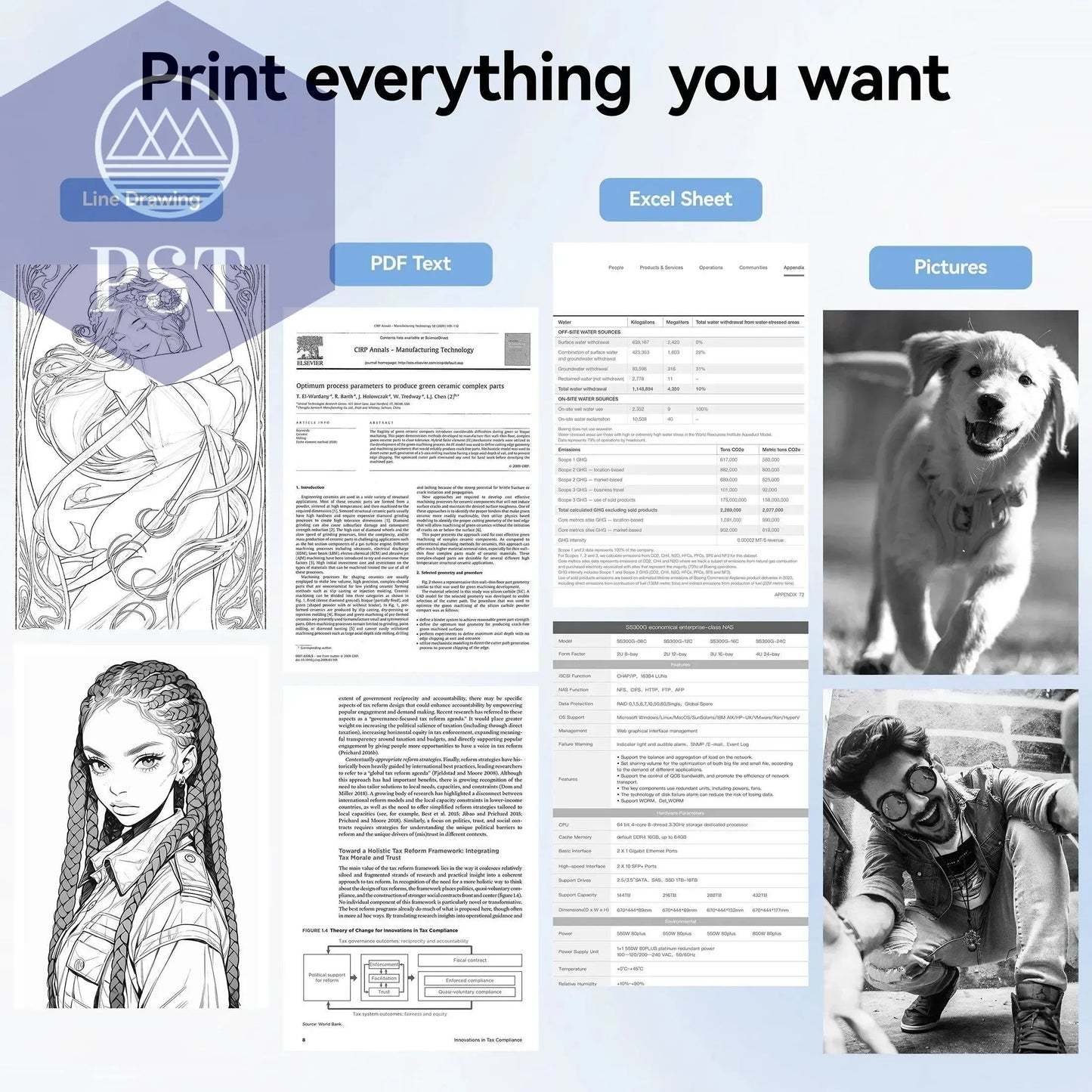 Folded Printing A4 Thermal Printer Paper Roll Printer For A40 Quick Dry Thermal Paper For Photo Picture PDF Print Transfer Paper - PST PS Tradings