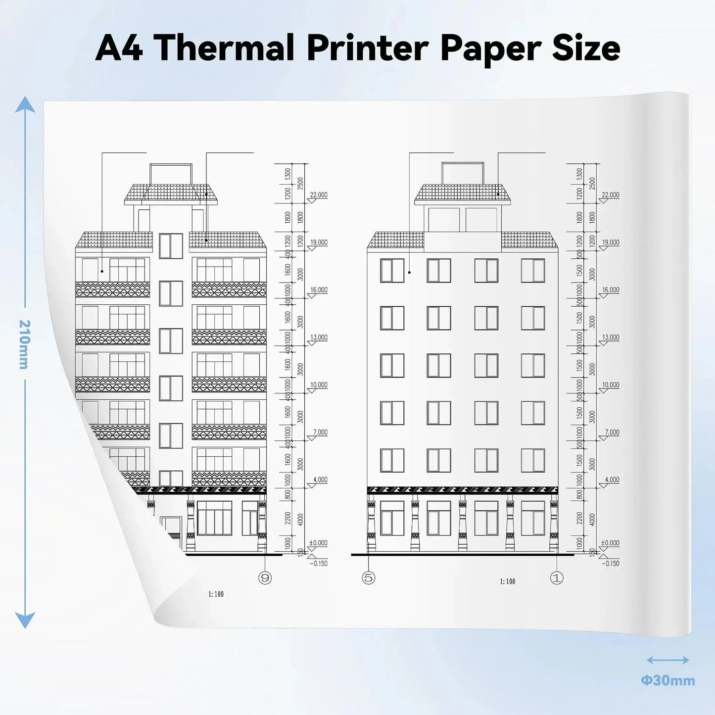 Folded Printing A4 Thermal Printer Paper Roll Printer For A40 Quick Dry Thermal Paper For Photo Picture PDF Print Transfer Paper - PST PS Tradings