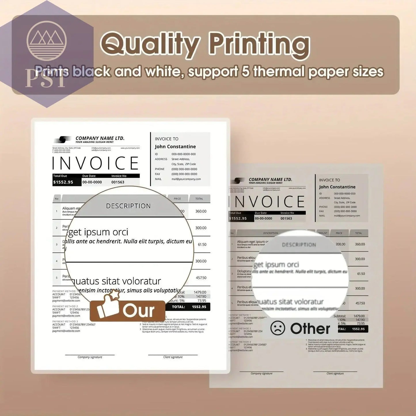 Folded Printing A4 Thermal Printer Paper Roll Printer For A40 Quick Dry Thermal Paper For Photo Picture PDF Print Transfer Paper - PST PS Tradings