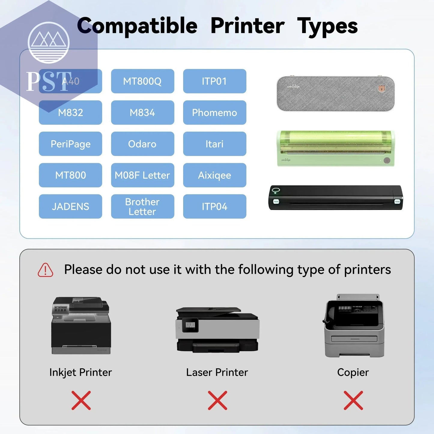 Folded Printing A4 Thermal Printer Paper Roll Printer For A40 Quick Dry Thermal Paper For Photo Picture PDF Print Transfer Paper - PST PS Tradings