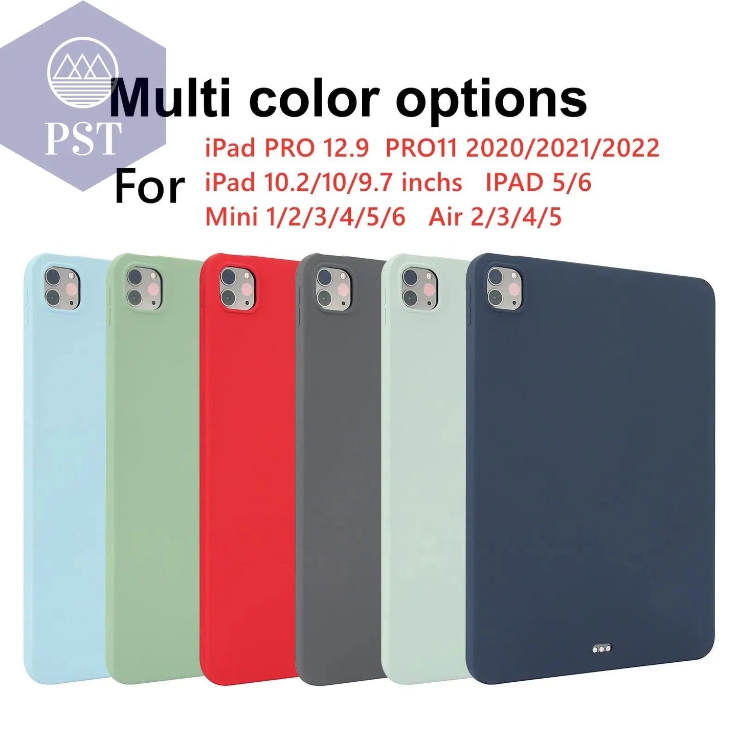 For 2021 iPad 10.2 Case 7/8/9th Generation Cover For 2018 9.7 5/6th Air 2/3 10.5 Mini 4 5 6 Pro 11 Air 4/5 10.9 10th funda soft - PST PS Tradings