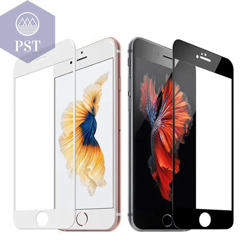 Full Screen White or Black Protection Tempered Glass for iPhone       PST PS Tradings