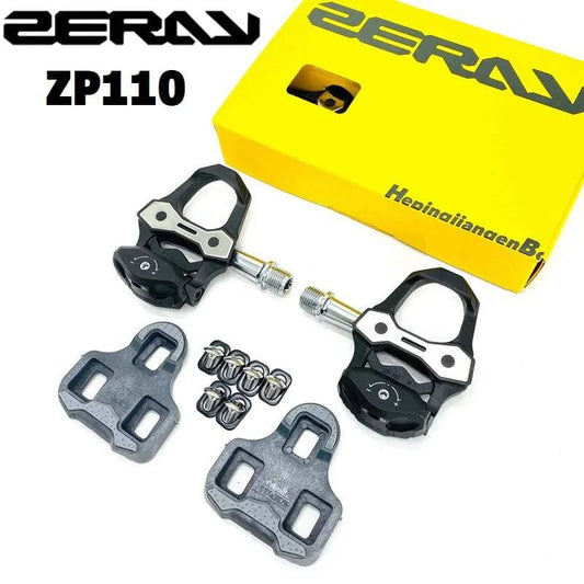 ZERAY ZP-110 Road Carbon Fiber Ultralight Pedals Compatible Keo Self-Locking Pedal Professional Road Pedal With Cleat Set - Property & Safety Tradings