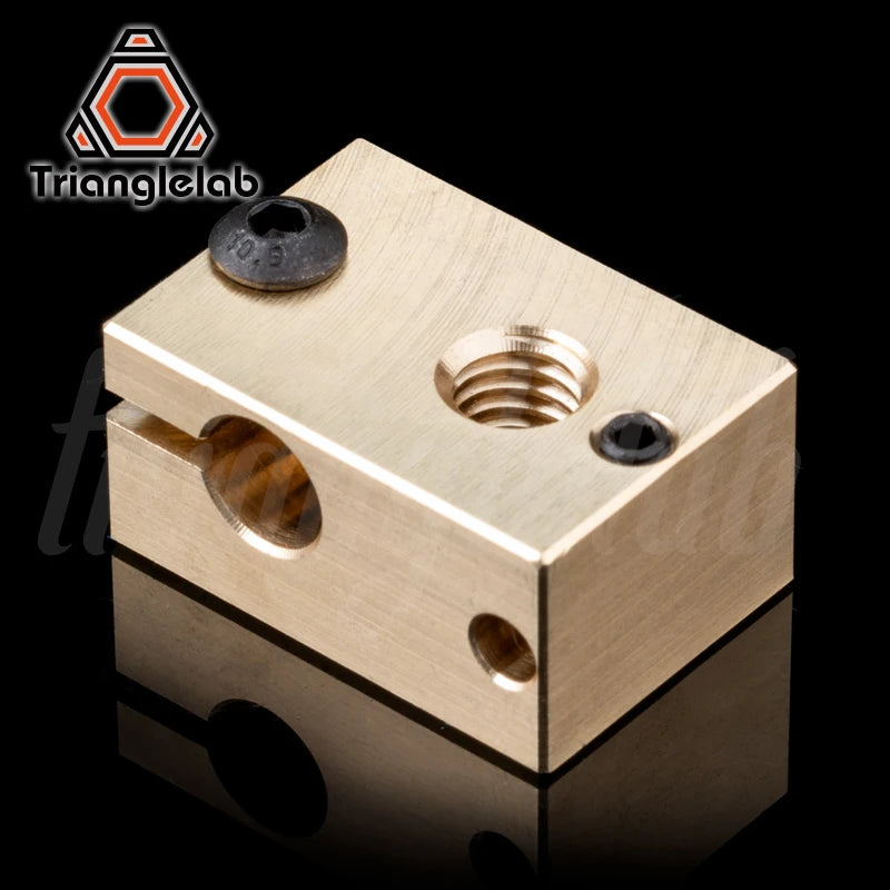 Trianglelab v6 Brass Heatblock For Hotend 3D Printer High Temperature Hardened Steel V6 Nozzles DDB  MATRIX EXTRUDER