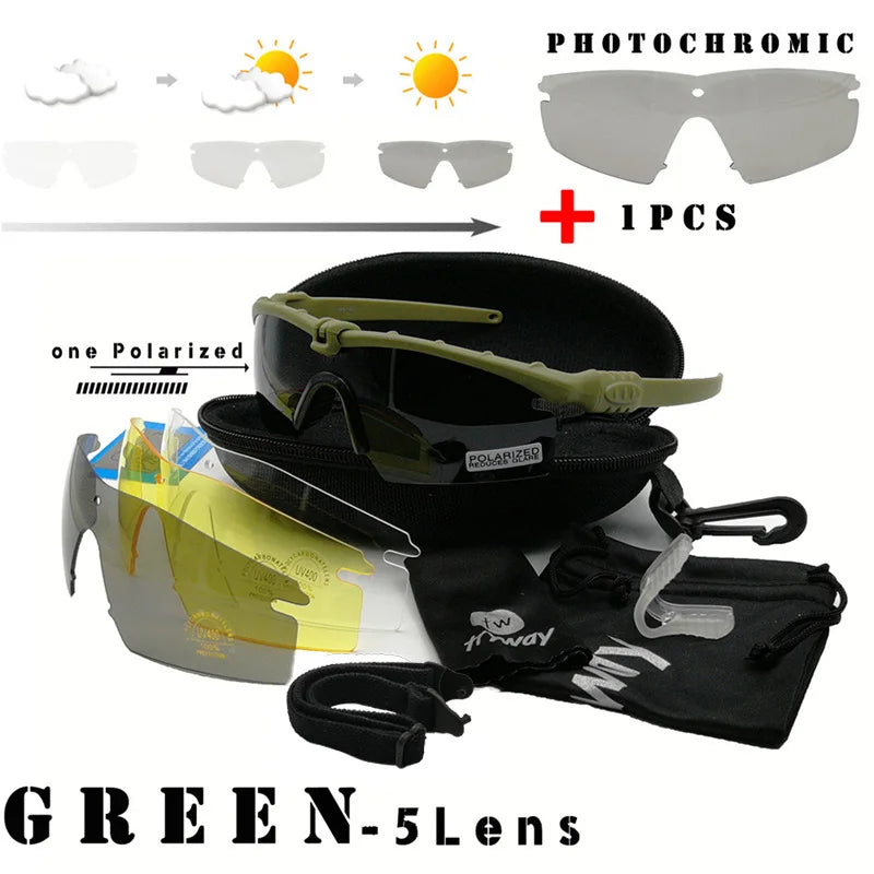 Tactical Professional Protective Military Polarized Glasses-Shooting Gafas Sports Hiking Cycling Paintball Safety Eyewear - PST PS Tradings