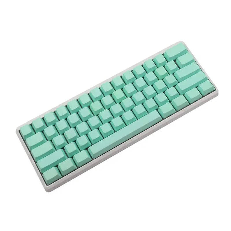 White Black Gray Green Blank Thick PBT OEM Profile 62 Key ISO 61 ANSI Keycaps For MX Switches Mechanical Keyboard (Only Keycap) - Property & Safety Tradings