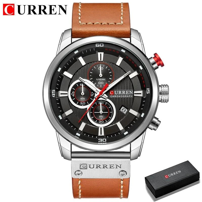 CURREN Fashion Date Quartz Men Watches Top Brand Luxury Male Clock Chronograph Sport Mens Wrist Watch Hodinky Relogio Masculino - Property & Safety Tradings