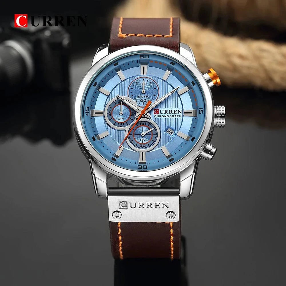 CURREN Fashion Date Quartz Men Watches Top Brand Luxury Male Clock Chronograph Sport Mens Wrist Watch Hodinky Relogio Masculino - Property & Safety Tradings