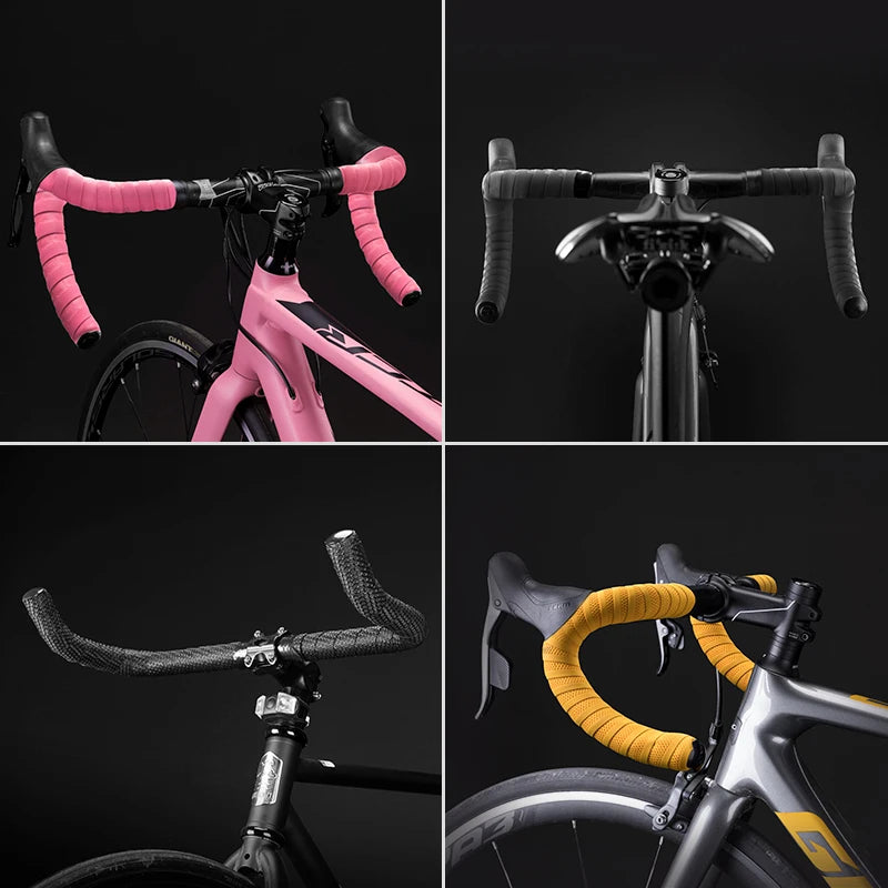 ROCKBROS Cycling Handle Belt Bike Bicycle Cork Sport Handlebar Bandage Wrap Bent Bar EVA Tape+2 Bar Plug Bicycle Accessories - PST PS Tradings