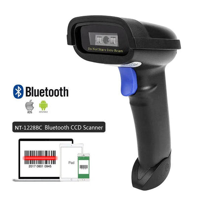 NETUM NT-1698W Handheld Wirelress Barcode Scanner AND NT-1228BL Bluetooth 1D/2D QR Bar Code Reader PDF417 for IOS Android IPAD - PST PS Tradings