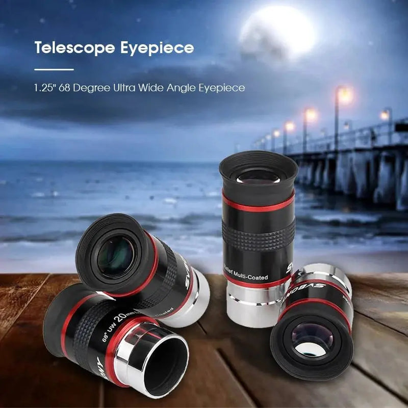 SVBONY Telescope Eyepieces FMC 1.25" 68° Ultra Wide Angle 6mm/ 9mm /15m /20mm for Astronomical Telescope - Property & Safety Tradings