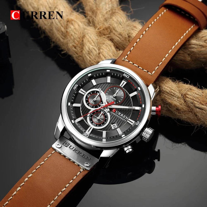 CURREN Fashion Date Quartz Men Watches Top Brand Luxury Male Clock Chronograph Sport Mens Wrist Watch Hodinky Relogio Masculino - Property & Safety Tradings