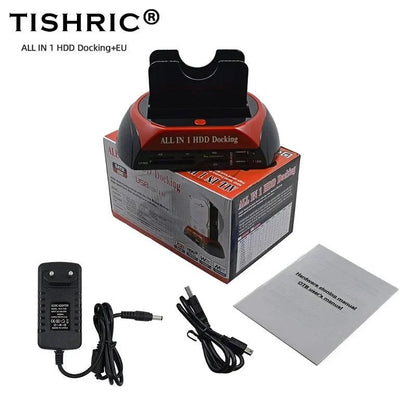 TISHRIC IDE SATA Dual All In 1 Hd/HDD Dock/Docking Station Hard Disk/Drive Hdd 2.5 3.5 Reader Usb EU External Box Enclosure Case - Property & Safety Tradings