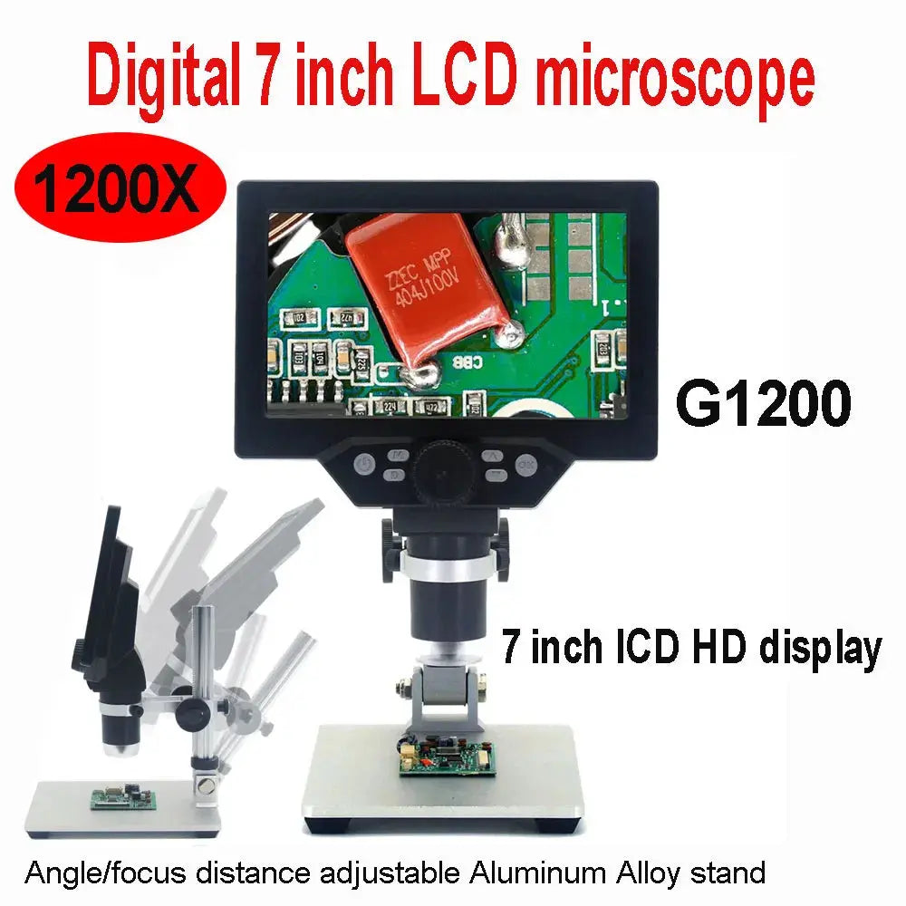 600X digital mikroskop elektronische video mikroskop 4,3 inch HD LCD löten mikroskop telefon reparatur Lupe - Property & Safety Tradings