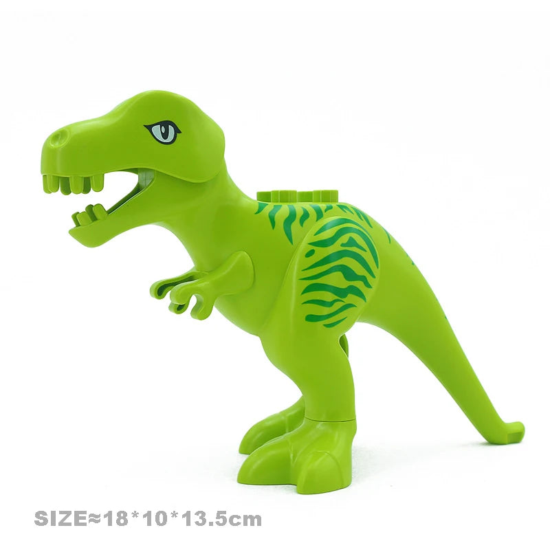 Education Assembly Big Building Blocks Jurassic Dinosaur Model Supplement Accessories Compatible Duploes Child Durable Toys Gift