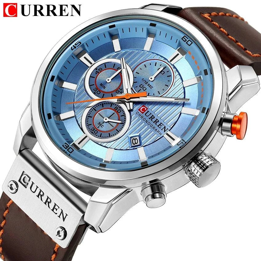 CURREN Fashion Date Quartz Men Watches Top Brand Luxury Male Clock Chronograph Sport Mens Wrist Watch Hodinky Relogio Masculino - Property & Safety Tradings