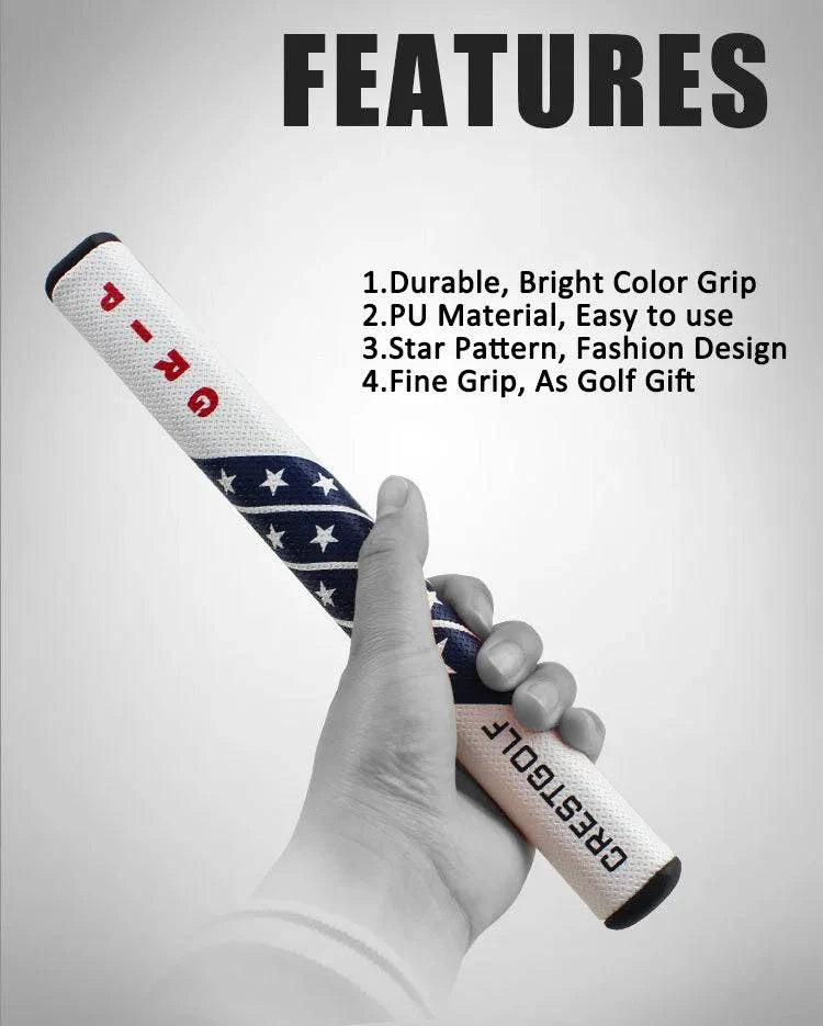 CRESTGOLF New Golf Clubs Grip 2.0 Golf Putter Grip Star Pattern PU Golf Grip Antiskid Golf Grips Replacement 1 Piece - PST PS Tradings