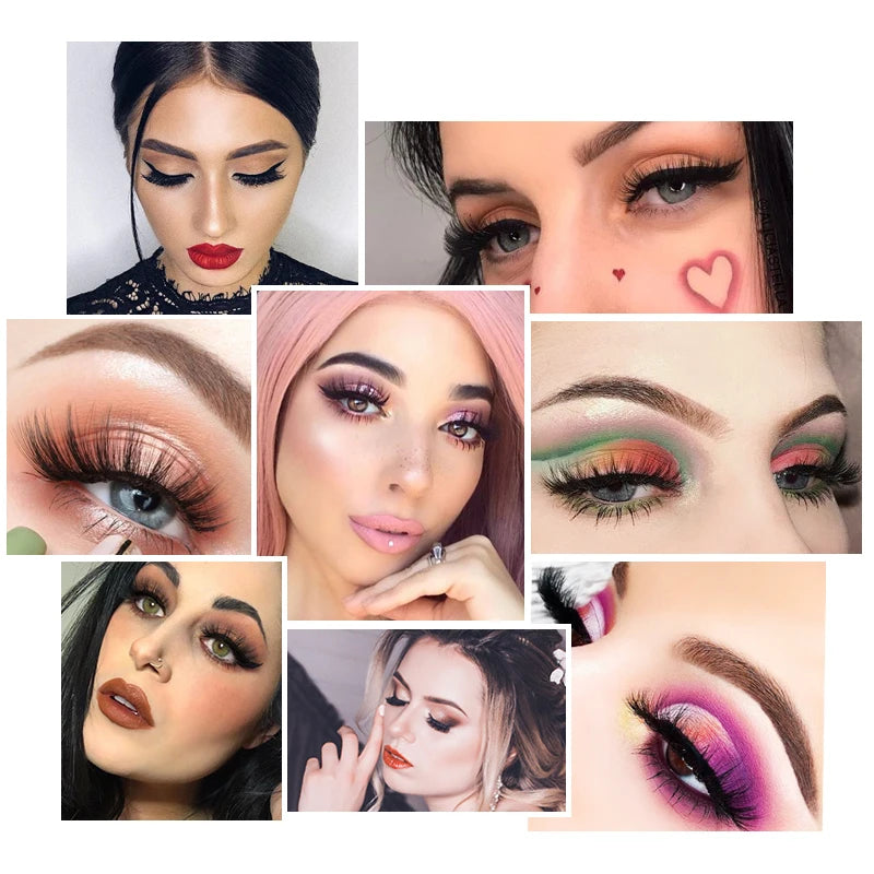 SHIDISHANGPIN 5 Paar Wimpern Natürliche Nerz Wimpern Flauschigen 3d Nerz Wimpern Dick Falsche Wimpern Make-Up Gefälschte Wimpern cilios