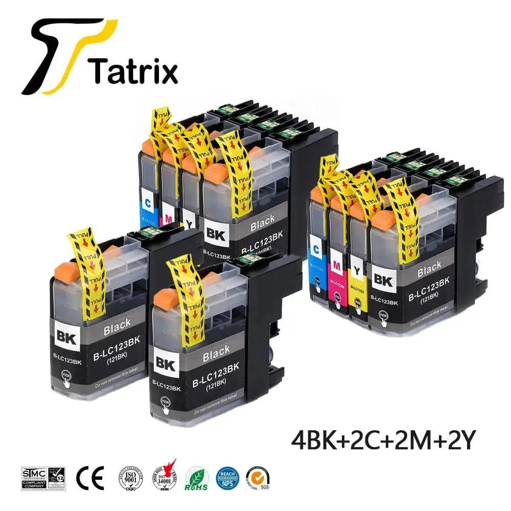 For Brother LC123 Ink Cartridge Compatible For MFC-J4510DW MFC-J4610DW Printer Ink Cartridge LC121 MFC-J4410DW MFC-J4710DW - PST PS Tradings