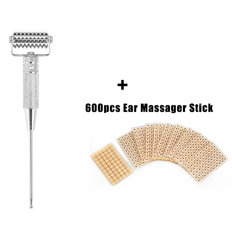 Face Massager Ear Acupoints Probe Acupuncture Points Needle Probe Facial Tightening Slimming Spring Roller Double Chin Removal