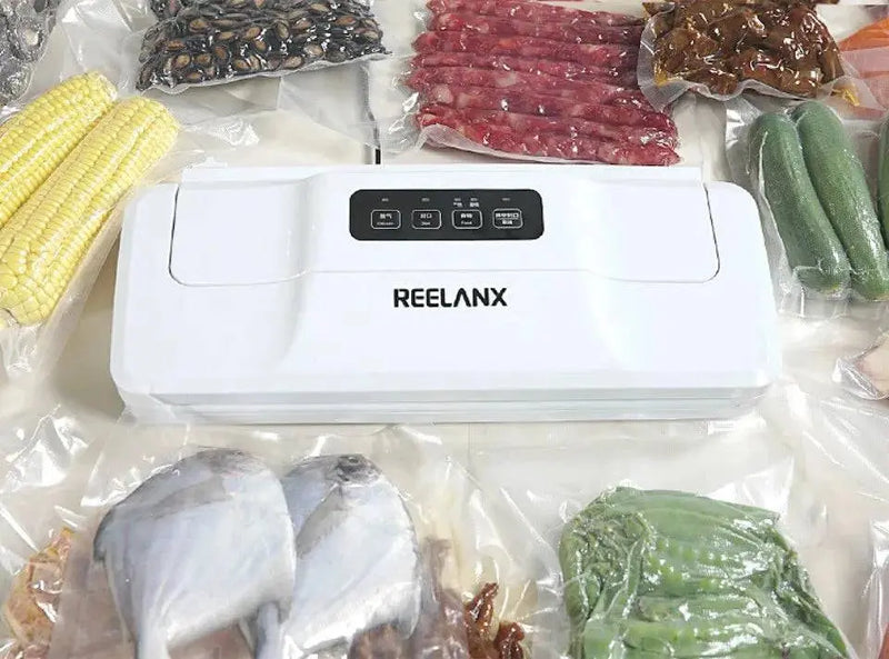 REELANX Vacuum Sealer V1 140W Automatic Vacuum Packing Machine for Food with 15pcs Bags Best Vacuum Packer Sealing Packaging - Property & Safety Tradings