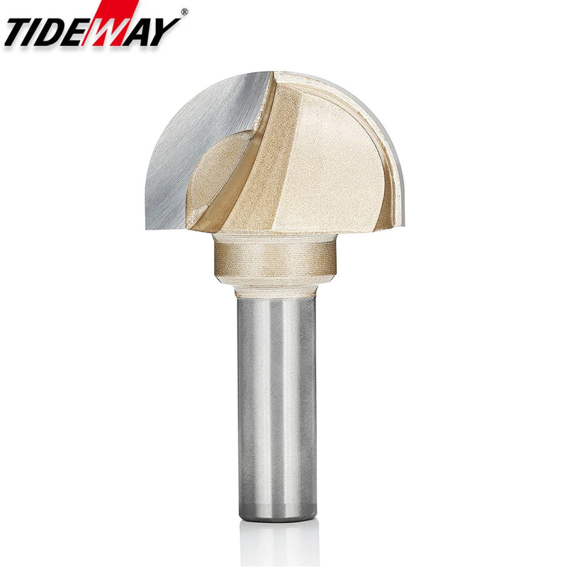 Core Box Round Cove Nose Bit Tungsten Carbide CNC Woodworking Groove Tools Router Bits for Wood 1/2 1/4 Shank Milling Cutter