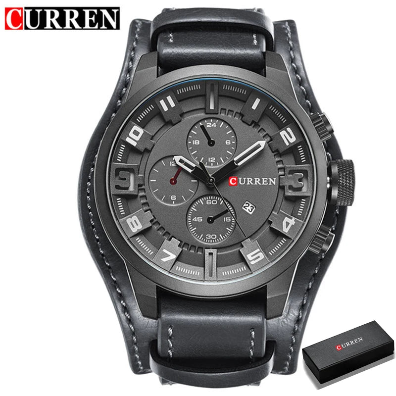 CURREN Men's Watches Top Brand Luxury Fashion&Casual Business Quartz Watch Date Waterproof Wristwatch Hodinky Relogio Masculino - Property & Safety Tradings