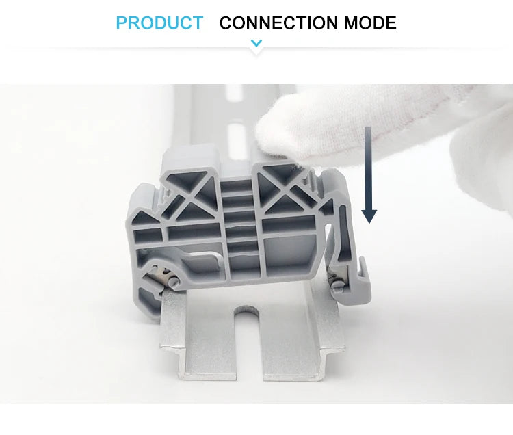 End Bracket Stop For NS35 DIN Rail Terminal Block E/UK E/UK2 EW35 WKF35 249-117 End Clamp For Universal Connector Marker Holder - PST PS Tradings