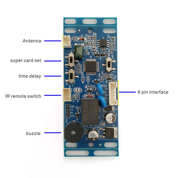 Rfid em/id eingebettete Tür zugangs kontrolle Intercom Zugangs kontrolle Hebe steuerung mit 2 stücke Mutter karte 10 stücke em Schlüssel anhänger