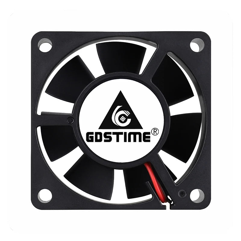 2 Pcs Gdstime 60x60x20mm 6020 12V 24V Dual Ball 3D Printer Cooler Fan 60mmx20mm Brushless Machine Equipment DC Motor Cooling Fan - PST PS Tradings