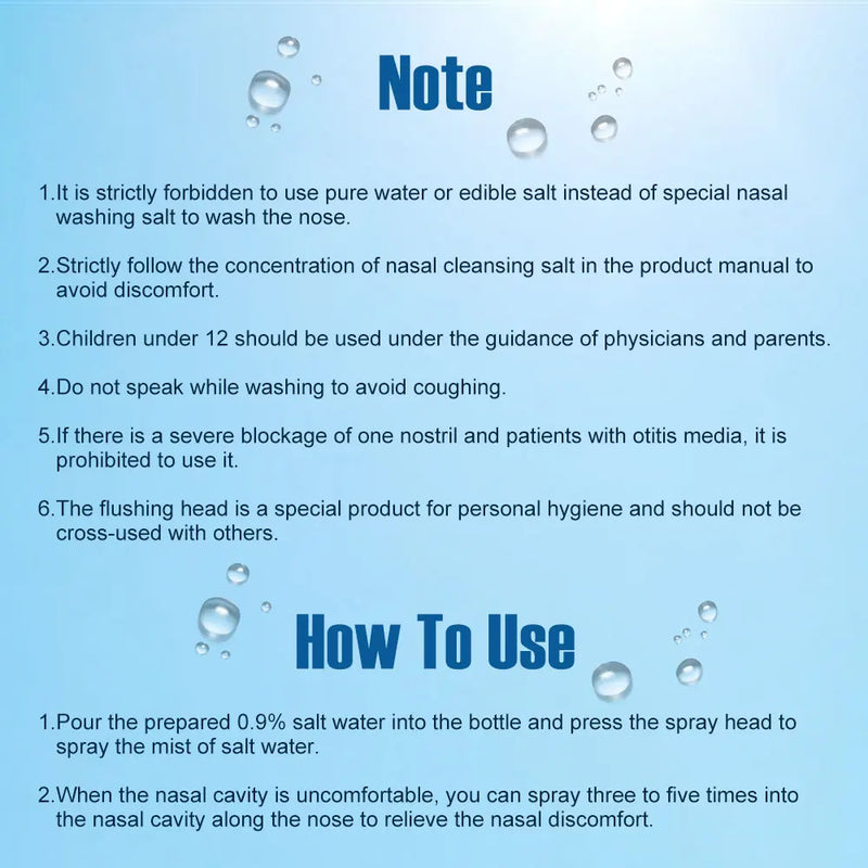 Professional Nose Wash Cleaner Nasal Irrigator Rinse Bottle Protector Avoid Allergic Rhinitis Adults Children care Neti Pots - PST PS Tradings