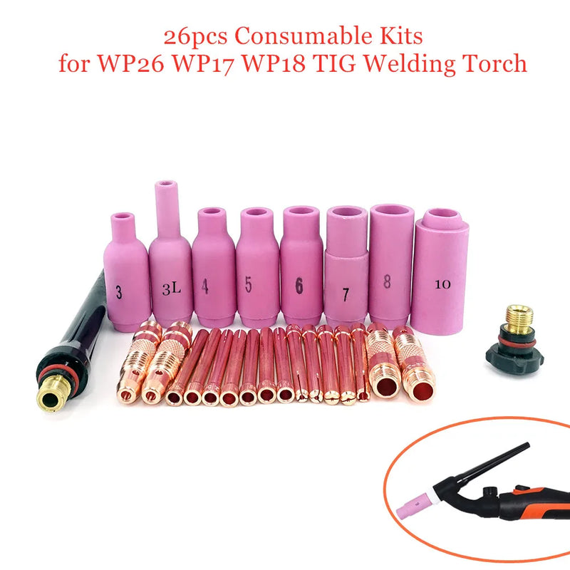 200A TIG Welding Torch WP26 WP26F WP26V WP26FV GTAW Argon Air Cooled Gas Valve Remote Control Gas Tungsten Arc Welding Gun