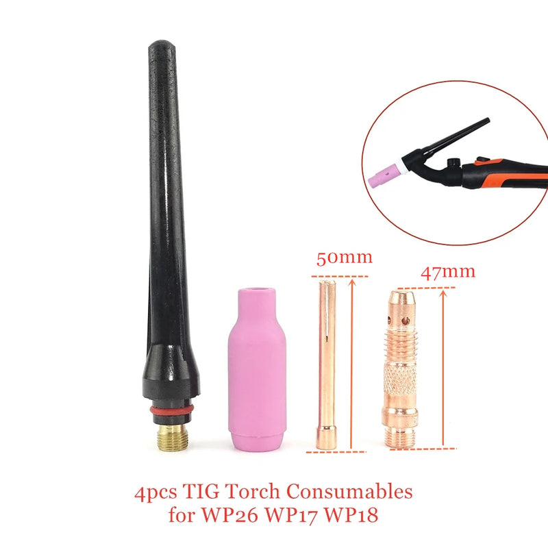 200A TIG Welding Torch WP26 WP26F WP26V WP26FV GTAW Argon Air Cooled Gas Valve Remote Control Gas Tungsten Arc Welding Gun