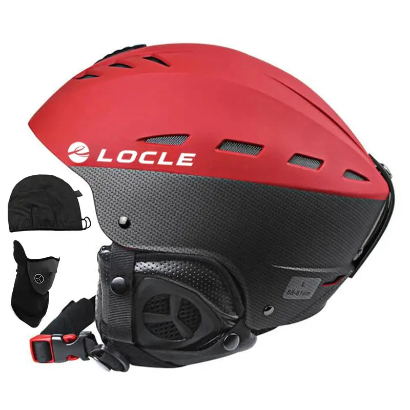 LOCLE Professional Skiing Helmet Men Women Children Ski Helmet Snow Skating Snowboard Snowmobile Skateboard Helmet Size 52-61cm - Property & Safety Tradings