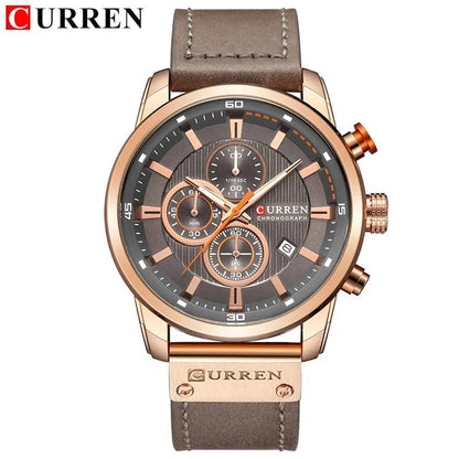 CURREN Fashion Date Quartz Men Watches Top Brand Luxury Male Clock Chronograph Sport Mens Wrist Watch Hodinky Relogio Masculino - Property & Safety Tradings