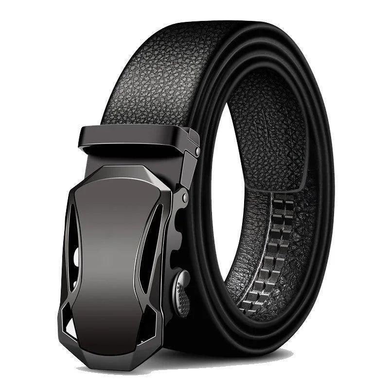 Männer Gürtel Metall Luxus Marke Automatische Schnalle Leder Hohe Qualität Gürtel für Männer Business Arbeit Casual Strap ZDP001A