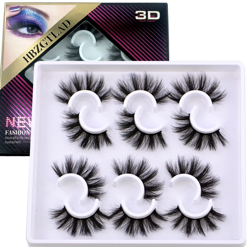 2023 neue 5 Paare natürliche falsche Wimpern gefälschte Wimpern langes Make-up 3d Nerz Wimpern Wimpern verlängerung Nerz Wimpern kurze Wimpern