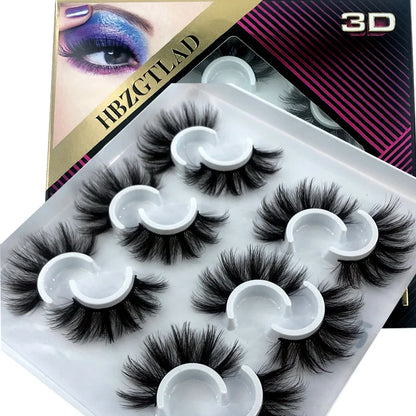 2023 neue 5 Paare natürliche falsche Wimpern gefälschte Wimpern langes Make-up 3d Nerz Wimpern Wimpern verlängerung Nerz Wimpern kurze Wimpern