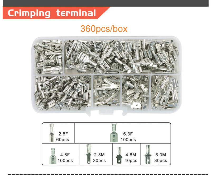 SN-48B SN-2 Wire Crimping Pliers 0.5-2.5mm2 20-13AWG for Box TAB 2.8 4.8 6.3 SM2.5 XH2.54 Terminals Sets Electrical Hand Tools