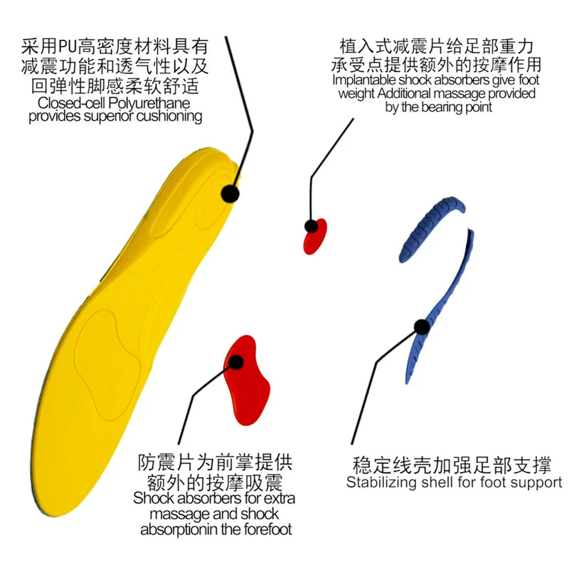 Einlegesohlen für schuhe massieren schuhe einsätze orthesen einlegesohlen fußpflege für plantarfasziitis atmungsaktive einlegesohlen für männer/frauen