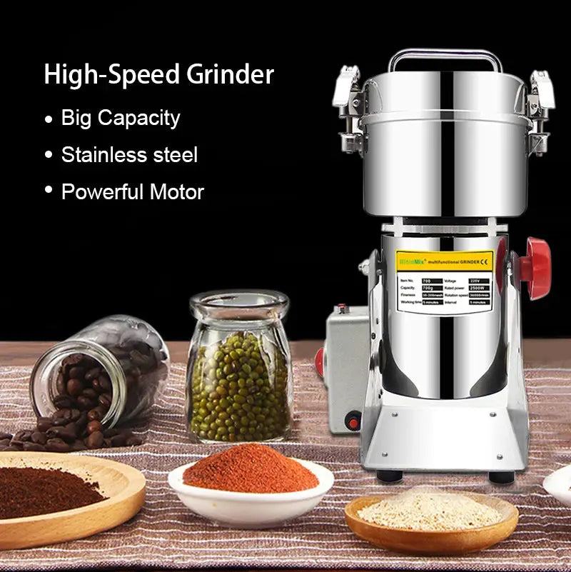 BioloMix 800g 700g Grains Spices Hebals Cereals Coffee Dry Food Grinder Mill Grinding Machine Gristmill Flour Powder crusher - Property & Safety Tradings