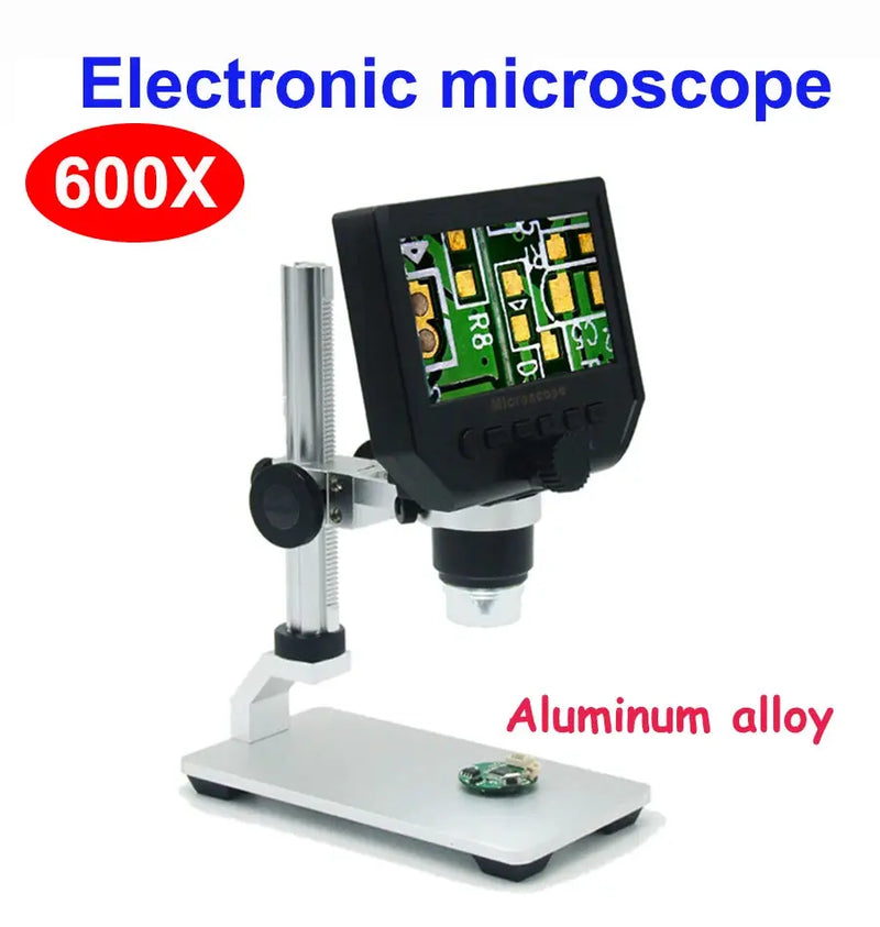 600X digital mikroskop elektronische video mikroskop 4,3 inch HD LCD löten mikroskop telefon reparatur Lupe - Property & Safety Tradings