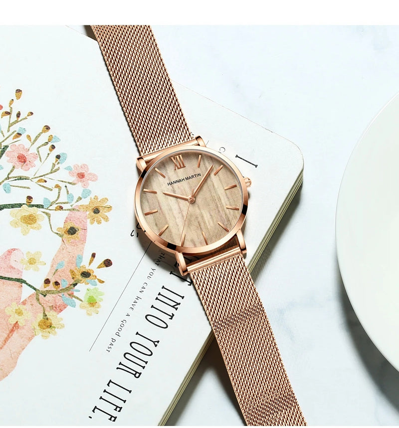 Drop Shipping A++++ Quality Stainless Steel Band Japan Quartz Movement Waterproof Women Full Rose Gold Ladies Luxury Wrist Watch - Property & Safety Tradings